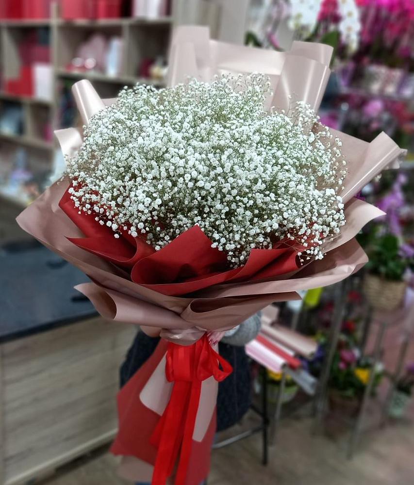 Букет Белые хлопья в Гагарине Букет цветов из: Гипсофила в Гагарине