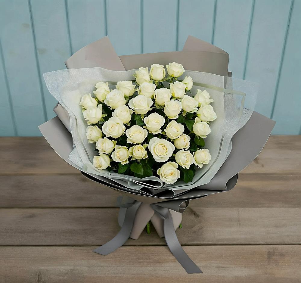 Букет Белоснежная нежность в Гагарине