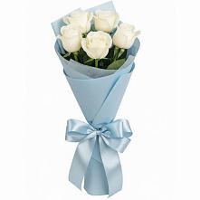 Букет 5 Белых роз Проуд в Гагарине