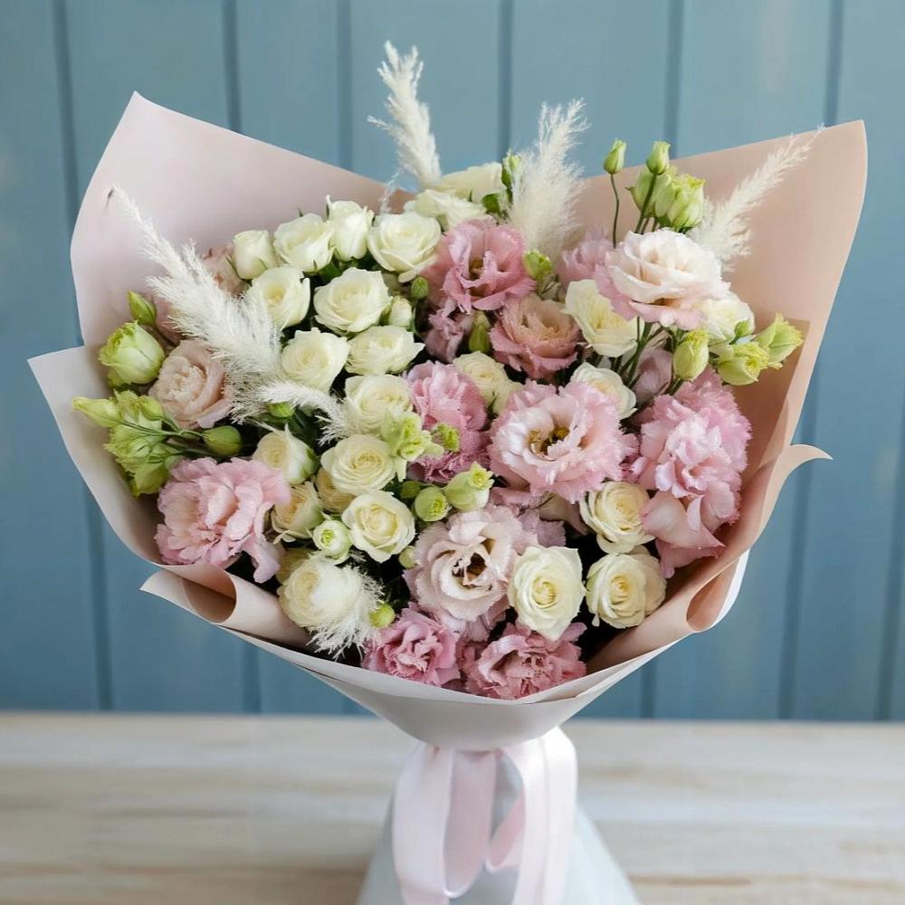 Букет цветов из: Альстромерии и Розы в Гагарине