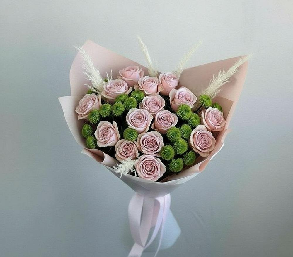 Букет цветов из: Розы и Хризантемы в Гагарине