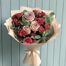 Букет цветов из:  Гвоздики и Розы #REPLACE_PRED# Гагарине