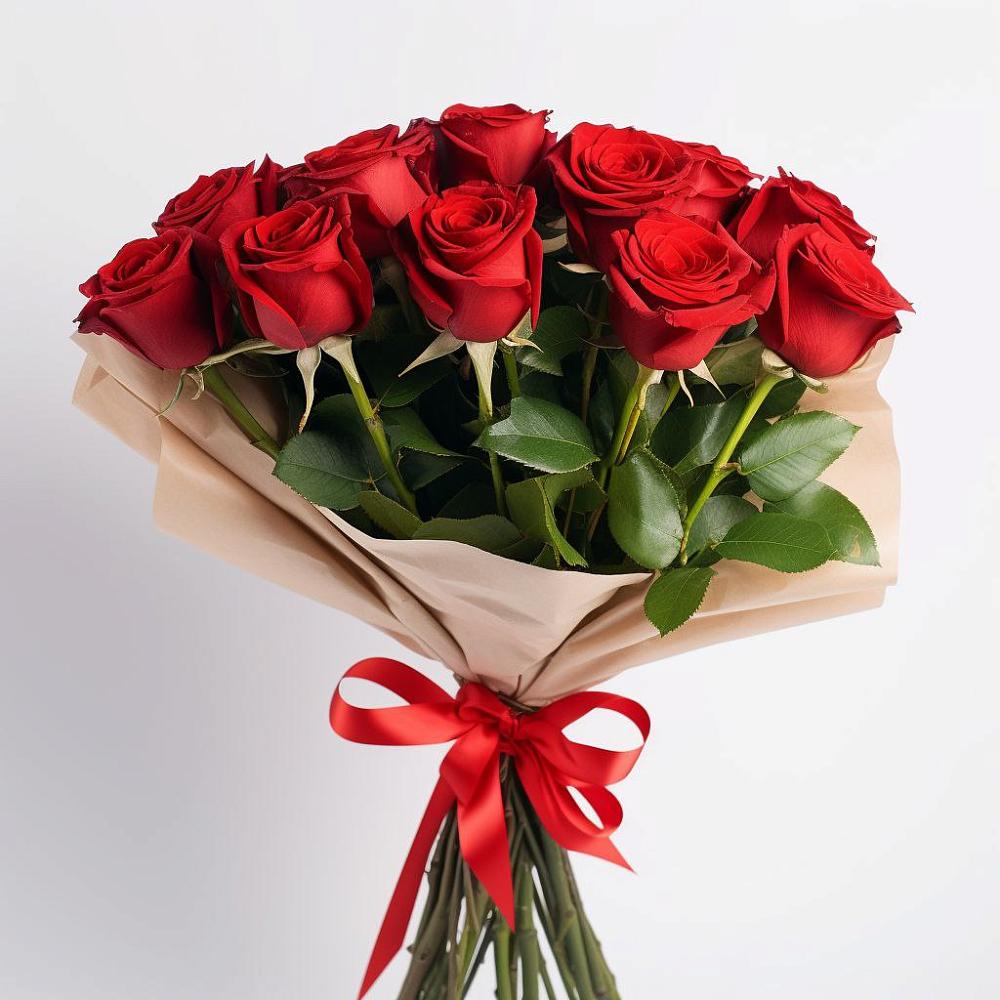 Букет 11 Красных роз Эдлесс Лав в Гагарине